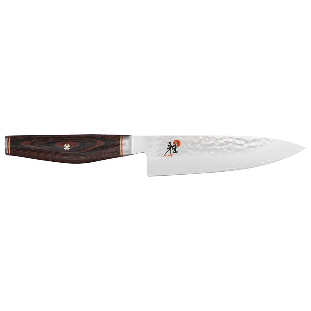 Miyabi 1019787 6" Chef's Knife w/ Brown Pakkawood Handle, Carbide Stainless Steel