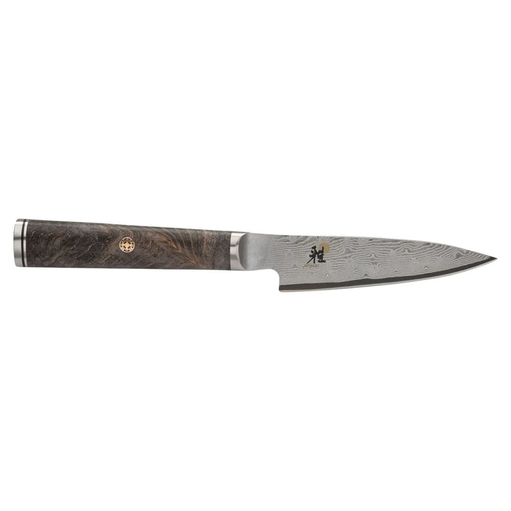 Miyabi 1019502 3 1/2" Paring Knife w/ Black Ash Wood, Carbide Stainless Steel