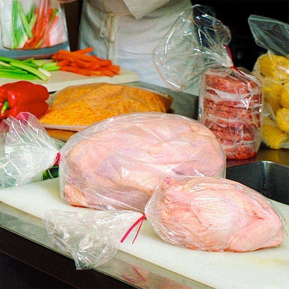 LK Packaging Side Gusset Food Storage Bag - 12" x 4", Poly (15G-042012)