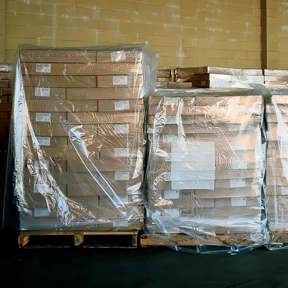 LK Packaging Pallet Cover for 48" x 48" x 60" Pallets - 85"L x 51"W x 49" SG, 1.5 mil LDPE, Clear (15G-514985)