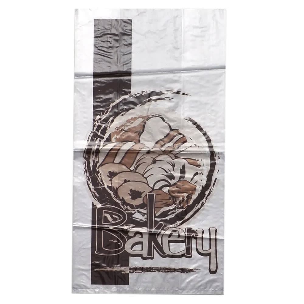 LK Packaging Printed Bakery Bag on Header Pack - 12" x 6" x 4", Poly (BK6412HI-DP)
