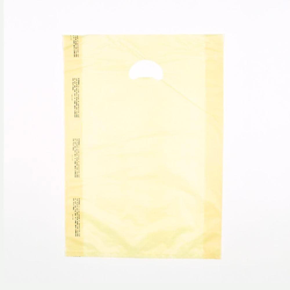 LK Packaging Merchandise Bag w/ Handle - 12" x 18", 0.7 mil HDPE, Beige (CH18BGE)