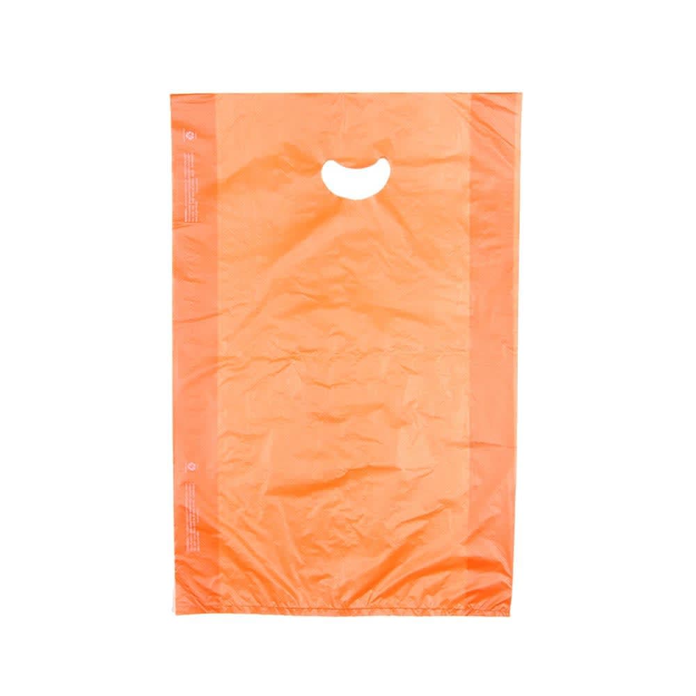 LK Packaging Merchandise Bag w/ Handle - 24"L x 16"W x 4" SG, 0.7 mil HDPE, Orange (CH24OE)