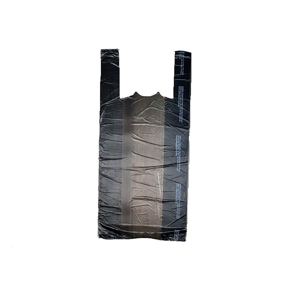 LK Packaging Plastronic® T-Shirt Bag w/ Handle - 23"L x 12"W x 6" SG, 0.65 mil HDPE, Chocolate (CT1824C)