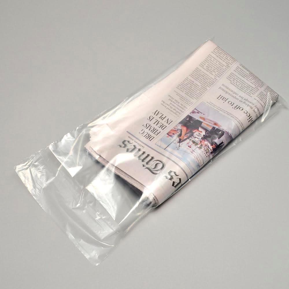 LK Packaging Newspaper Bag on Header - 15" x 5 1/2", Polypropylene, Clear (D15N)