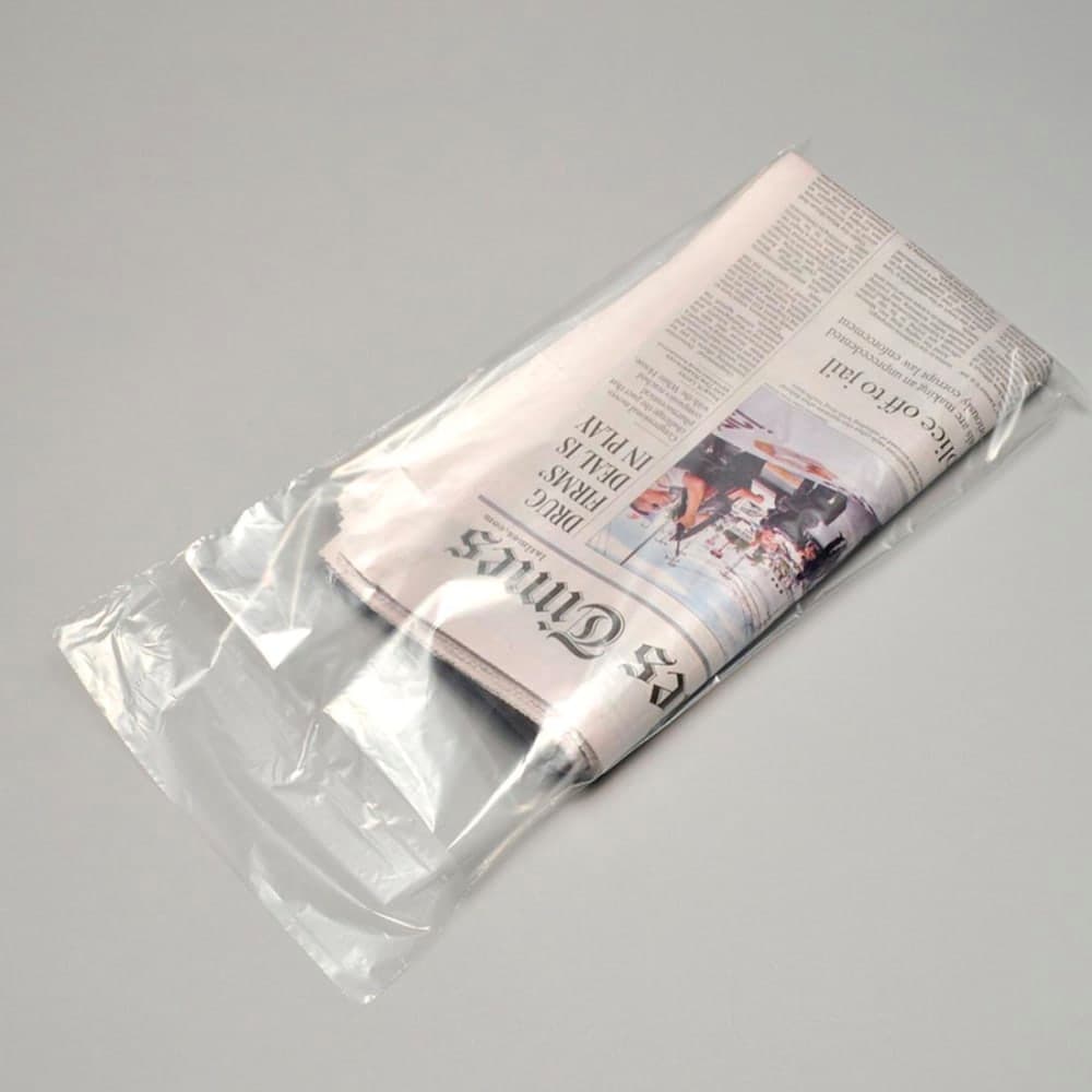 LK Packaging Flip-loc™ Newspaper Bag on Header - 14 1/2" x 6 1/2" x 4" FB, 0.8 mil LDPE, Clear (D6145FT)
