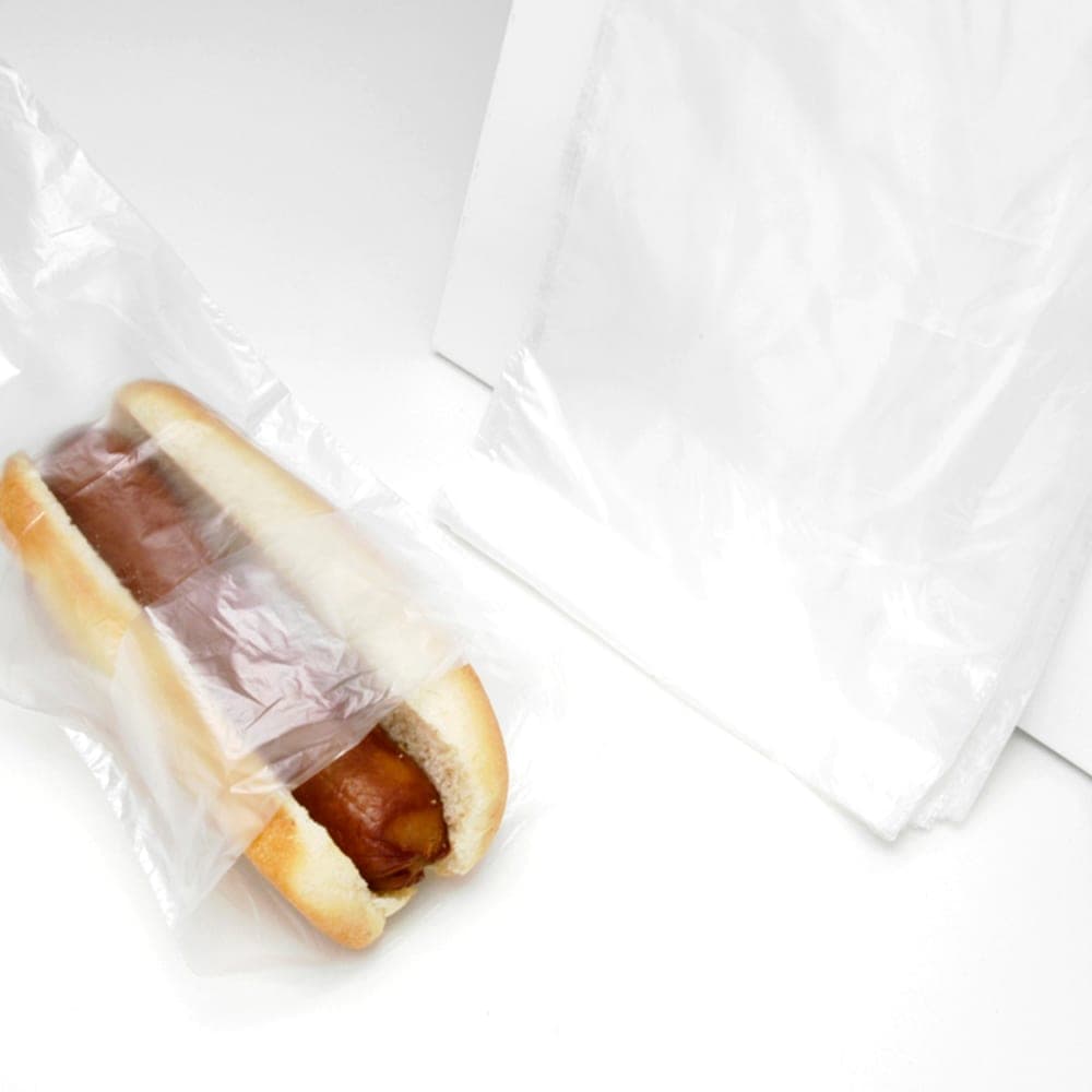 LK Packaging Hot Dog Bag - 10" x 5 1/4", Poly (DP52510HDP)