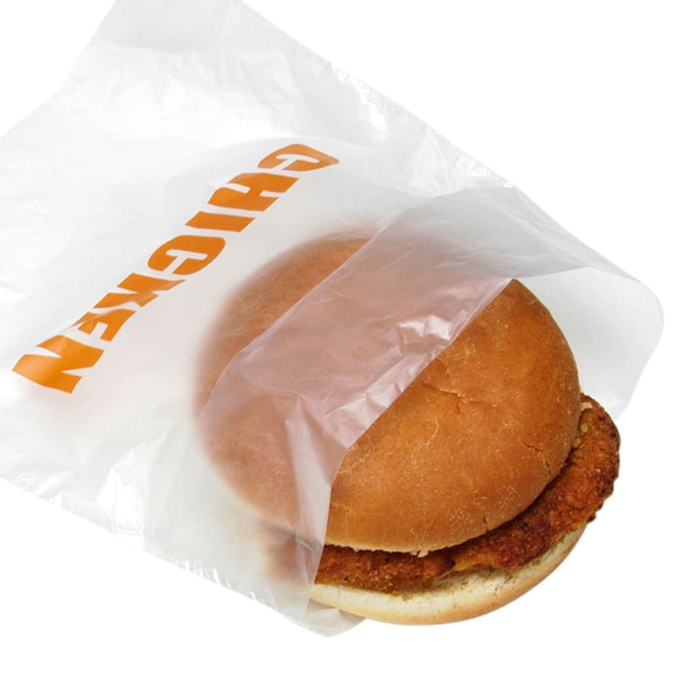 LK Packaging Printed Chicken Bag - 7" x 6 1/2", Poly (DP657CHK)