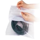 LK Packaging Zipper Seal Top Bag with Write On Block- 9"L x 6"W, 4 mil LDPE, Clear (F40609W) thumbnail 4