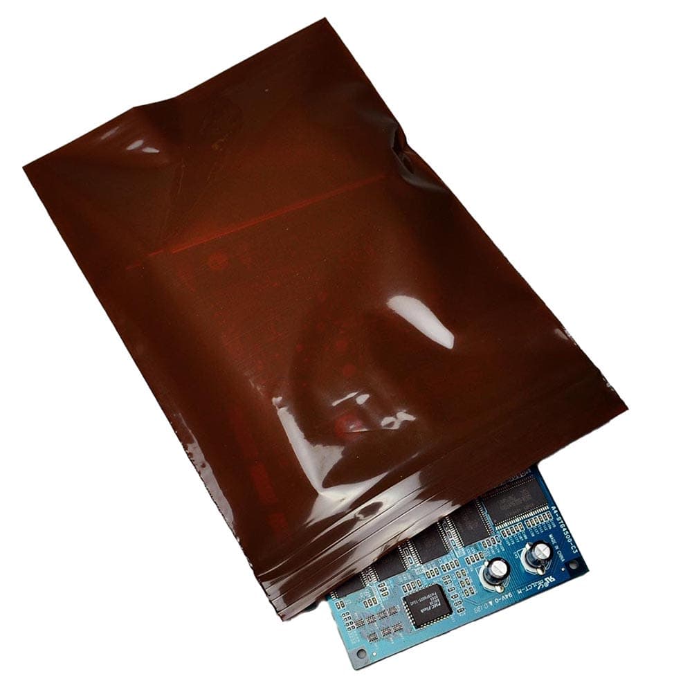 LK Packaging Zipper Seal Top Bag - 6"L x 4"W, 2 mil LDPE, Amber (FAM30406)