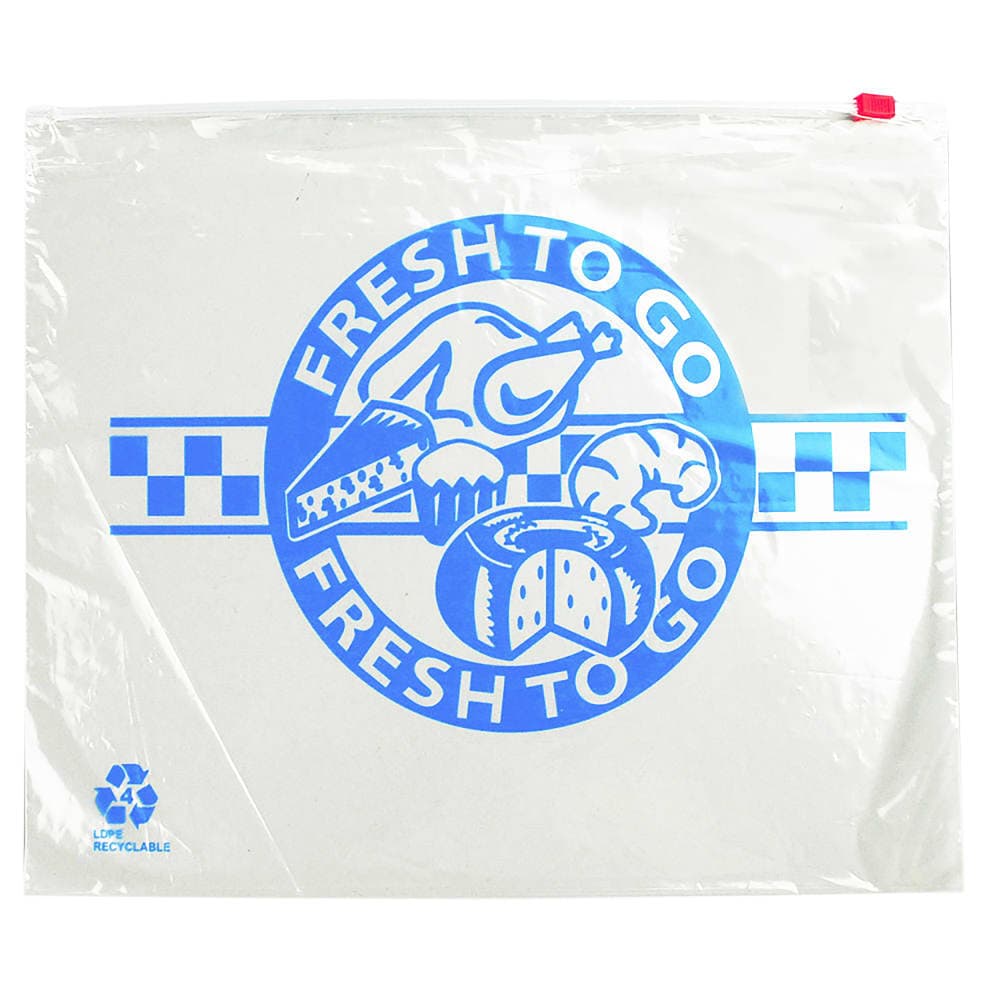 LK Packaging Slide Seal Printed Deli Bag - 8" x 10", Poly (FSL108PPP)