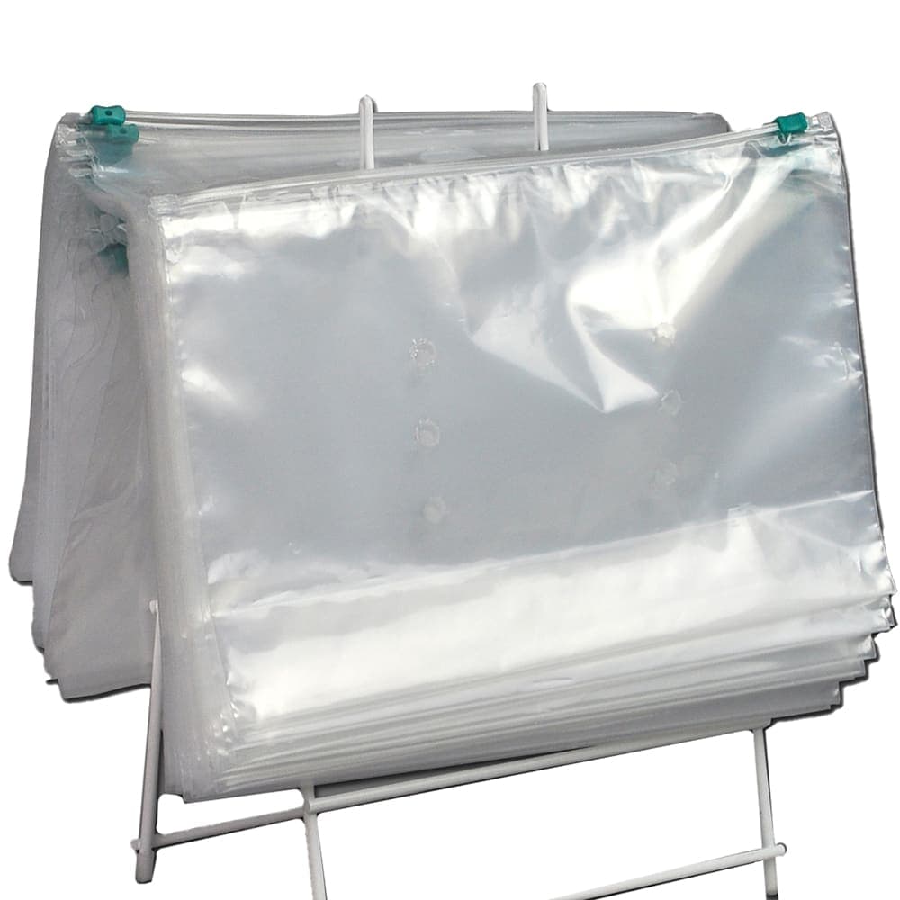 LK Packaging Vented Slide-Seal Food Storage Bag - 7" x 11", Poly (FSL1173VTD)