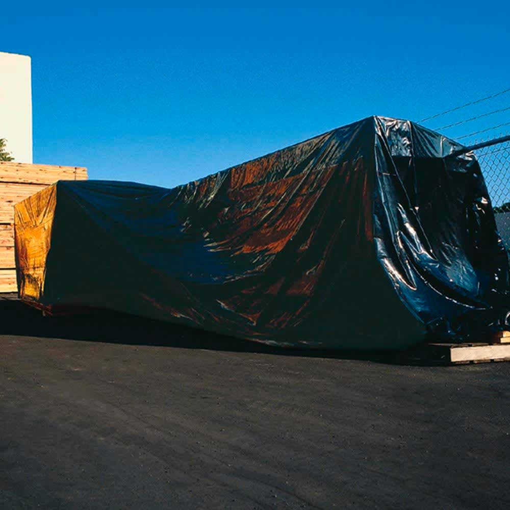 LK Packaging Tarp - 24' x 100', 4 mil LDPE, Black (GB424)