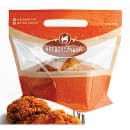 LK Packaging #ReadyFresh® Bottom Gusset Grab-N-Go Fried Chicken Pouch - 9" x 8" x 5" BG, #ReadyFresh (GNG985) thumbnail 8
