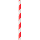 LK Packaging 7 3/4" Unwrapped Jumbo Paper Straw, Red/White Striped (GPSJ775UW-RE) thumbnail 3