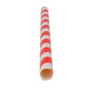 LK Packaging 7 3/4" Unwrapped Jumbo Paper Straw, Red/White Striped (GPSJ775UW-RE) thumbnail 4