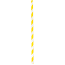 LK Packaging 7 3/4" Unwrapped Jumbo Paper Straw, Yellow/White Striped (GPSJ775UW-YE) thumbnail 2