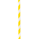 LK Packaging 7 3/4" Unwrapped Jumbo Paper Straw, Yellow/White Striped (GPSJ775UW-YE) thumbnail 3