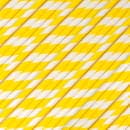 LK Packaging 7 3/4" Unwrapped Jumbo Paper Straw, Yellow/White Striped (GPSJ775UW-YE) thumbnail 4