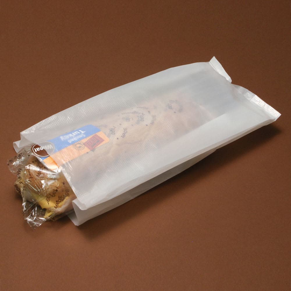 LK Packaging Wet Pack Grocery Bag - 12" x 6" x 3 1/2", Poly (H-06)