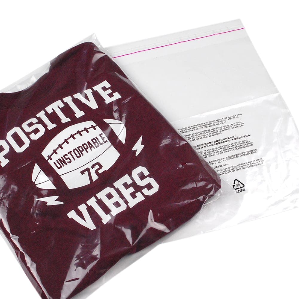 LK Packaging Resealable Lip & Tape Bag - 10"L x 8"W, 1.5 mil LDPE, Clear (LTG0810)