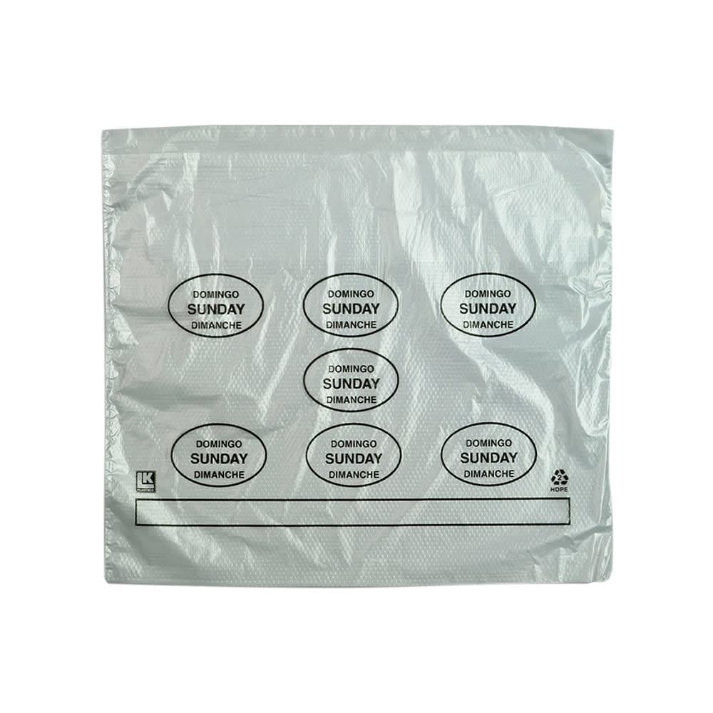 LK Packaging Printed Portion Control Food Storage Bags - 8 1/2" x 10", Poly (PCSUN1085)