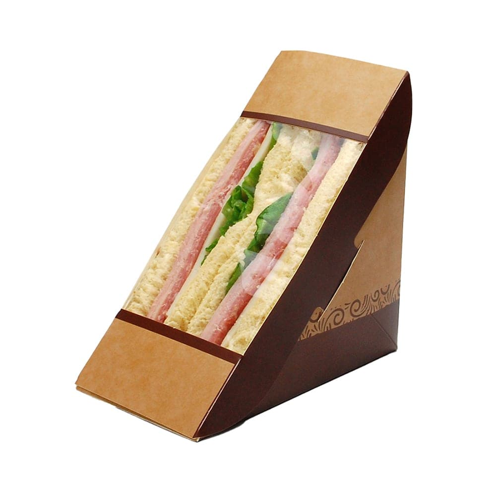 LK Packaging #ReadyFresh® Sandwich Pack w/ Window - 6 4/5" x 2 4/5" x 4 4/5", Kraft (RFCP-SNDWCH)