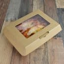 LK Packaging #ReadyFresh® To Go Container w/ Window - 9 3/4" x 7 1/4" x 3 1/8", Kraft (RF-TGWL) thumbnail 2