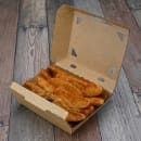 LK Packaging #ReadyFresh® Vented Hot Snack Container - 6 3/8" x 5" x 2 1/4", Kraft (RF-VSNKL) thumbnail 4