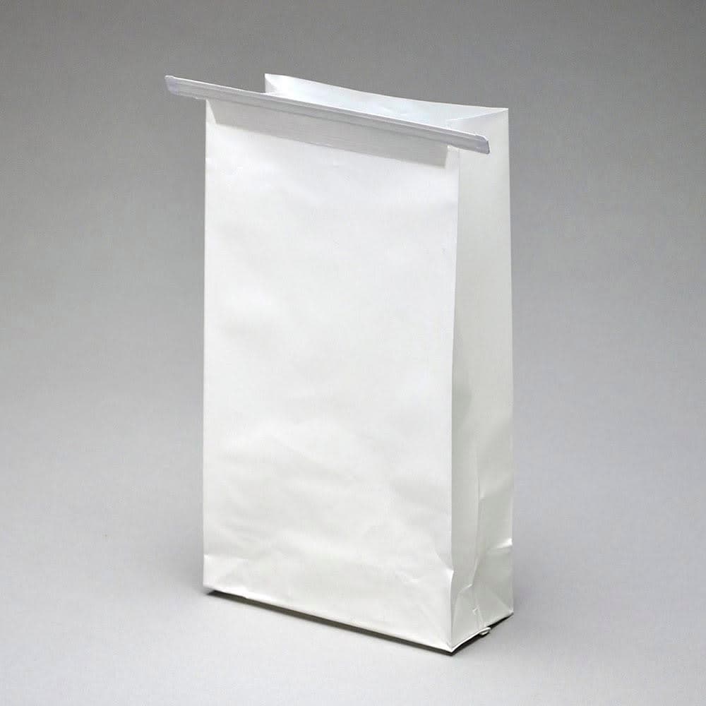 LK Packaging Air Sickness Bag w/ Wire Tie Closure - 4 1/2" x 2 1/2" x 8 1/2", HDPE, White (SB452585TT)