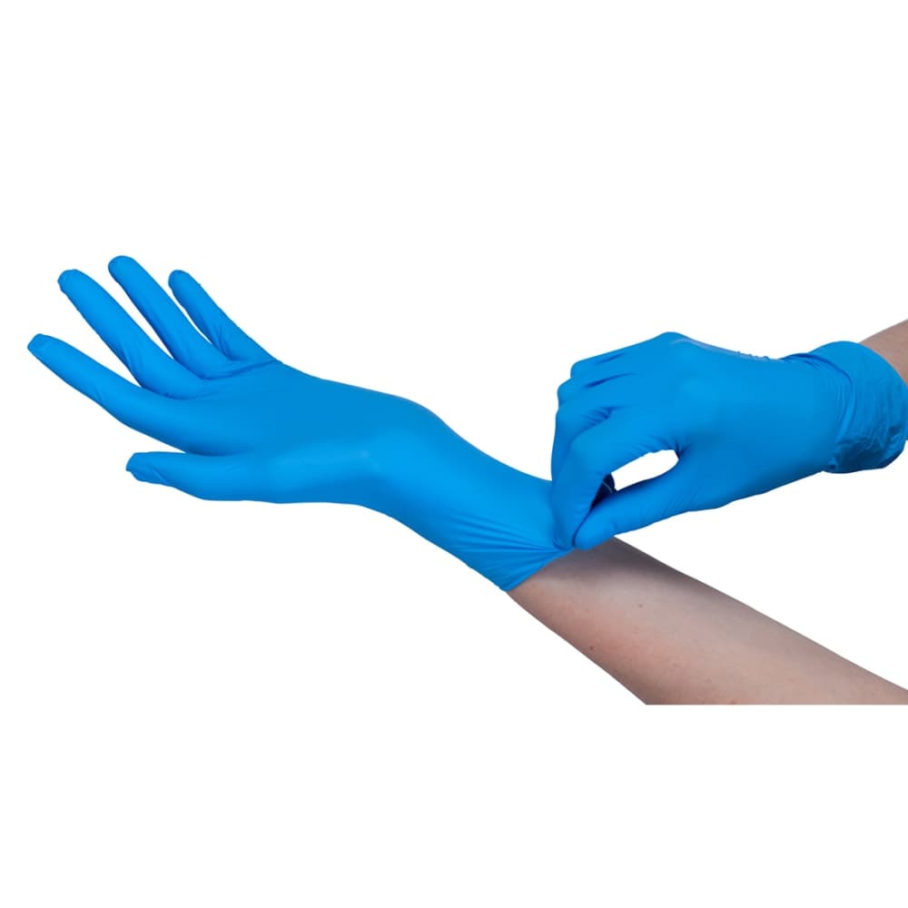 LK Packaging Nitrile Gloves - Small, Blue (SMNGLOVE)