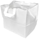 LK Packaging Poly Take Out Bag w/ Handles - 14" x 12" x 11 1/2", White (TO14115) thumbnail 2
