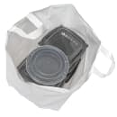LK Packaging Poly Take Out Bag w/ Handles - 14" x 12" x 11 1/2", White (TO14115) thumbnail 5