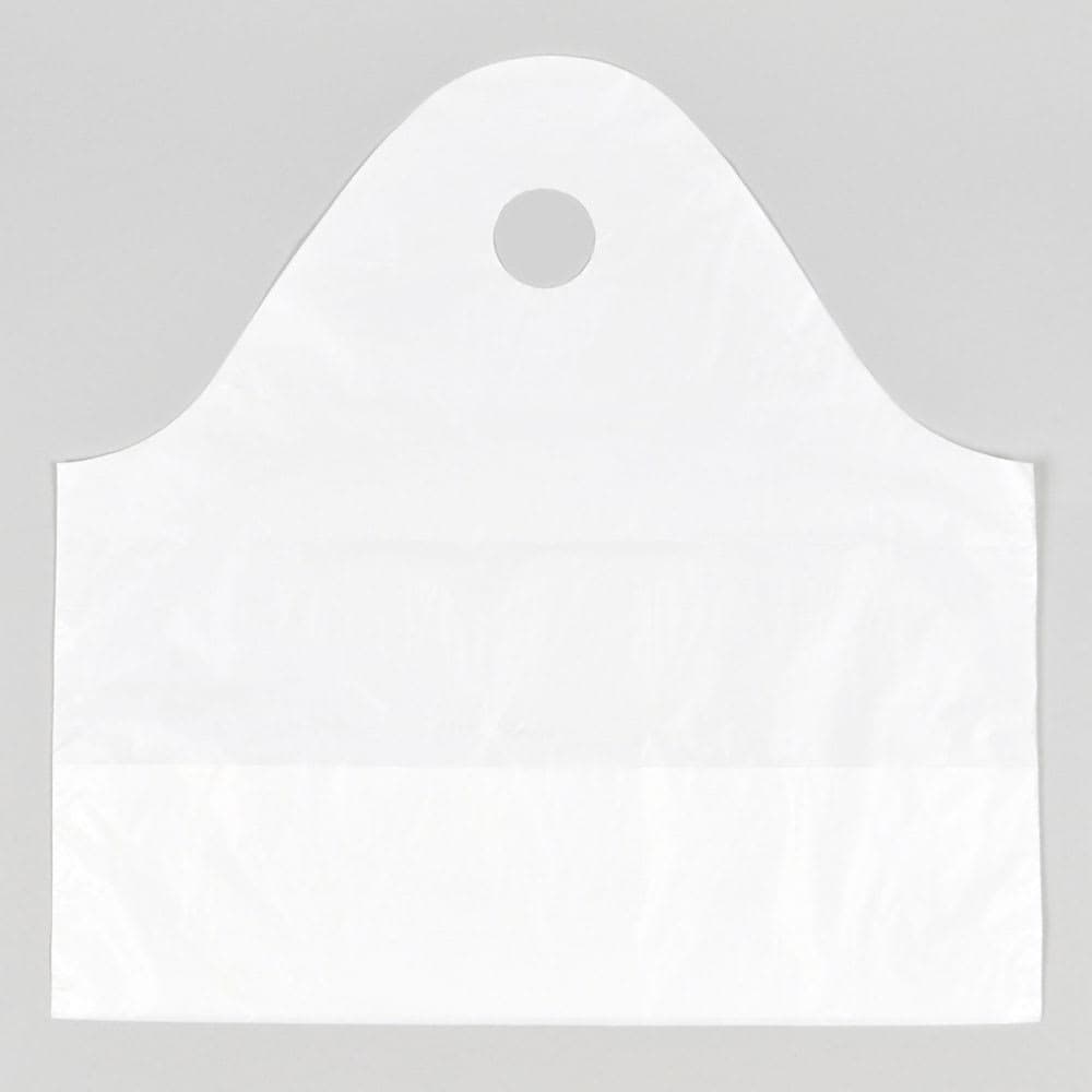 LK Packaging Poly Take-Out Bag w/ Handles - 21" x 18" x 10", White (TO211810)