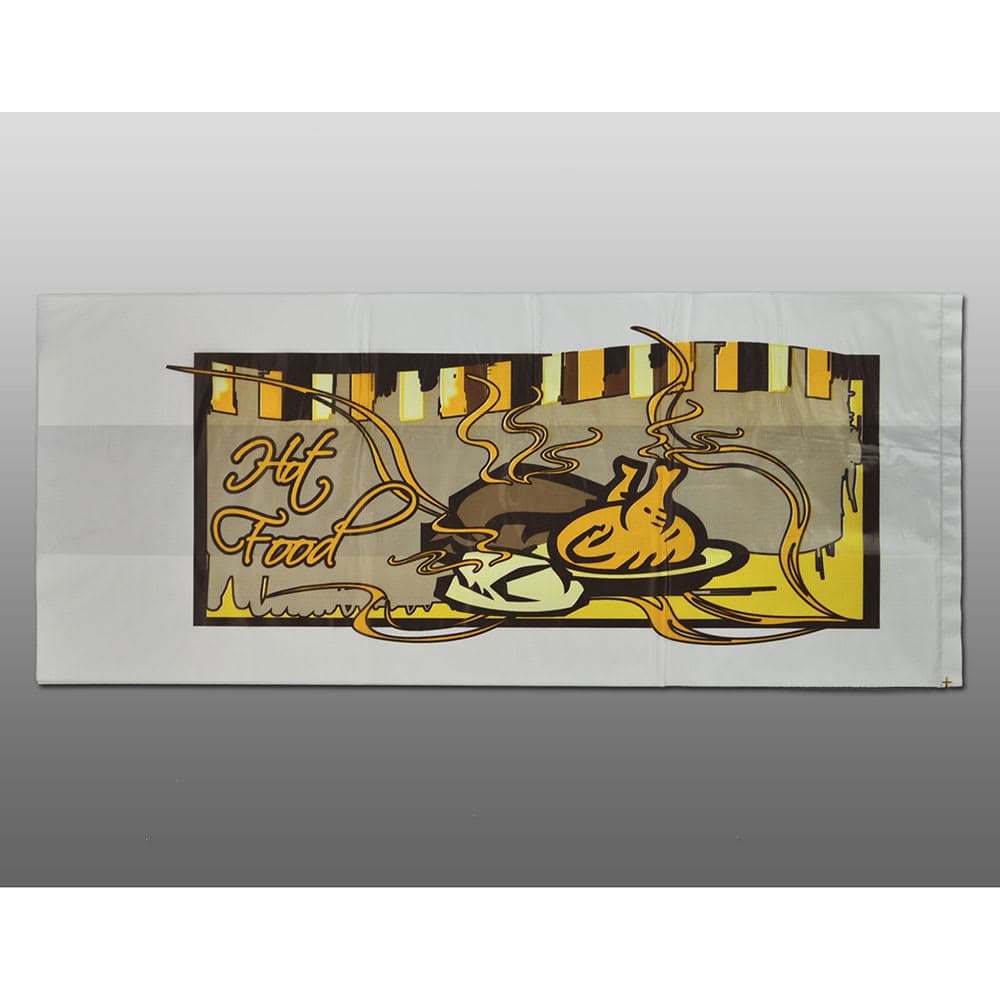 LK Packaging Printed Hot Food Bag - 14" x 6" x 4", Poly (TO6414HOT)