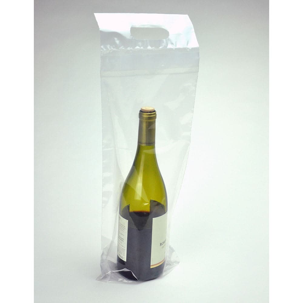 LK Packaging Wine To-Go Bag - 19" x 7", LDPE (WBPL719+3)