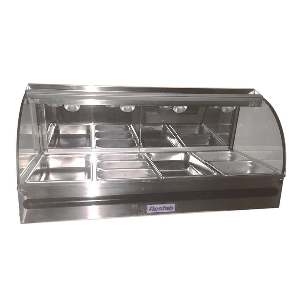 Resfab 41" Full Service Countertop Heated Display Case - (3) Pan Capacity, 120/240v/1ph (GM-3P)