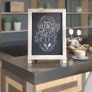Flash Furniture 10-HFKHD-GDI-CRE8-822315-GG Chalkboard Sign w/ Legs - 10 Pack, 12"W x 17"H, Pine Wood Frame, Brown thumbnail 4