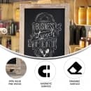 Flash Furniture 10-HFKHD-GDI-CRE8-822315-GG Chalkboard Sign w/ Legs - 10 Pack, 12"W x 17"H, Pine Wood Frame, Brown thumbnail 5