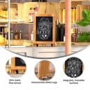 Flash Furniture 10-HFKHD-GDIS-CRE8-122315-GG Chalkboard Sign w/ Legs - 10 Pack, 9 1/2"W x 14"H, Pine Wood Frame, Brown thumbnail 5