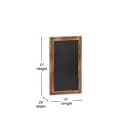 Flash Furniture 10-HGWA-GDIS-CRE8-762315-GG Wall Mount Chalkboard Sign - 10 Pack, 11"W x 17"H, Pine Wood Frame, Brown thumbnail 2