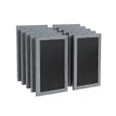 Flash Furniture 10-HGWA-GDIS-CRE8-962315-GG Wall Mount Chalkboard Sign - 10 Pack, 11"W x 17"H, Pine Wood Frame, Rustic Gray thumbnail 3