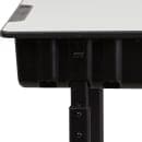 Flash Furniture YU-YCY-046-GG Student Desk w/ Book Box & Pencil Groove - Gray Laminate Top,  Black Steel Frame thumbnail 8