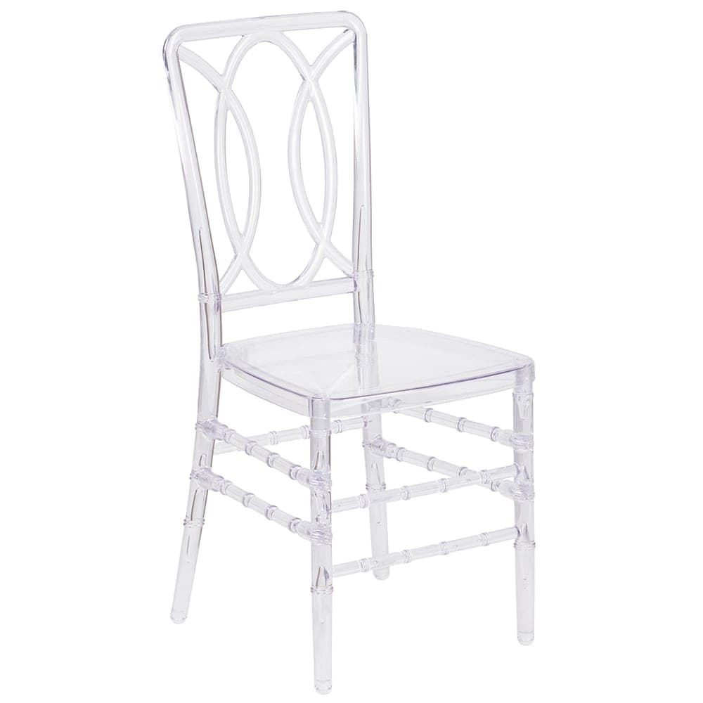 Flash Furniture BH-H007-CRYSTAL-GG Stacking Chiavari Chair - Polycarbonate, Crystal Ice