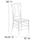 Flash Furniture BH-H007-CRYSTAL-GG Stacking Chiavari Chair - Polycarbonate, Crystal Ice thumbnail 2
