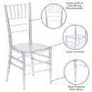Flash Furniture BH-ICE-CRYSTAL-GG Stacking Chiavari Chair - Polycarbonate, Crystal Ice thumbnail 6