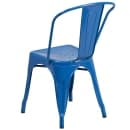 Flash Furniture CH-31230-BL-GG Stacking Side Chair w/ Vertical Slat Back - Steel, Blue thumbnail 4