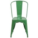 Flash Furniture CH-31230-GN-GG Stacking Side Chair w/ Vertical Slat Back - Steel, Green thumbnail 5