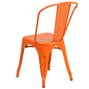 Flash Furniture CH-31230-OR-GG Stacking Side Chair w/ Vertical Slat Back - Steel, Orange thumbnail 4