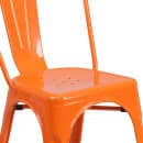 Flash Furniture CH-31230-OR-GG Stacking Side Chair w/ Vertical Slat Back - Steel, Orange thumbnail 7